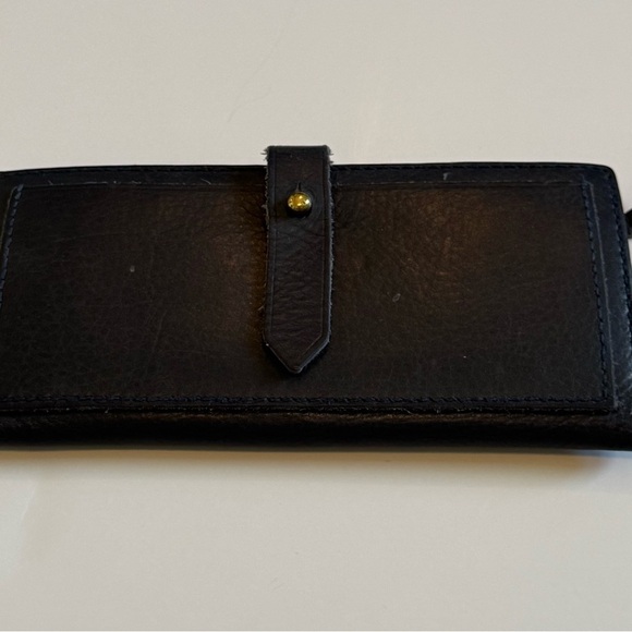 Madewell The Leather Post Wallet dark navy blue - Picture 10 of 11